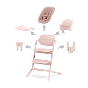 Cybex Lemo 4in1 söögitooli komplekt Pearl Pink - Cybex