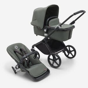 Bugaboo Fox Cub bassinet and seat stroller Black/Forest Green - Bugaboo