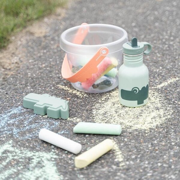 Done by Deer Metal bottle Croco Green - Done by Deer