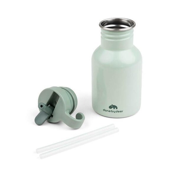 Done by Deer Metal bottle Croco Green - Done by Deer