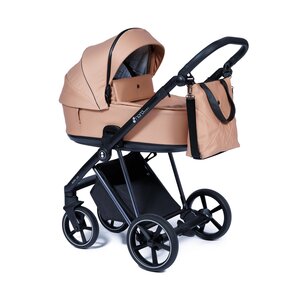 Nordbaby Active Lux vežimėlio komplektas Copper Beige, Chrome frame - Nordbaby