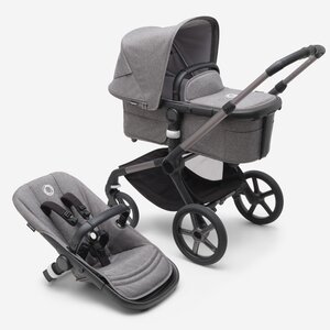 Bugaboo Fox 5 vankrikomplekt Graphite/Grey Melange, Grey Melange - Bugaboo