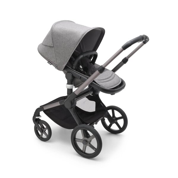 Bugaboo Fox 5 vankrikomplekt Graphite/Grey Melange, Grey Melange - Bugaboo