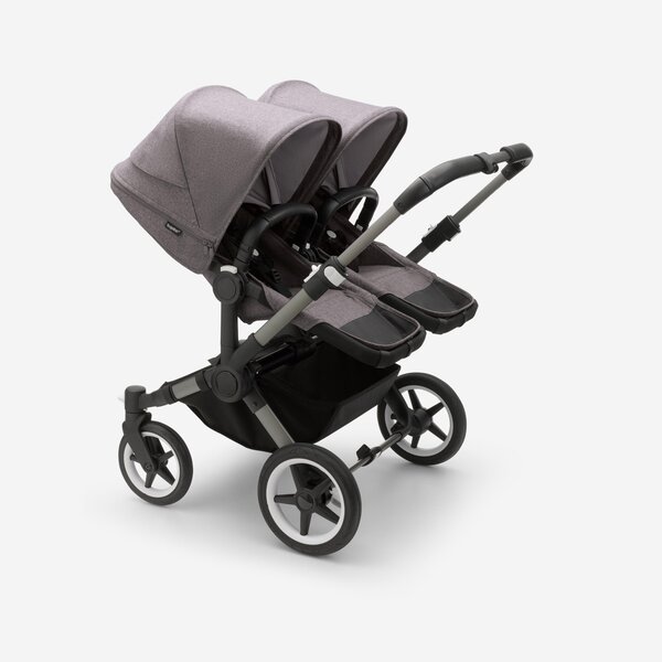 Bugaboo Donkey 5 Twin 2in1 web set Graphite/Grey Melange, Grey Melange - Bugaboo