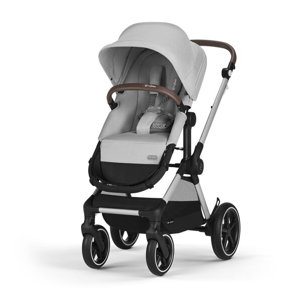 Cybex Eos Lux 2in1 коляска Lava Grey, silver frame - Cybex