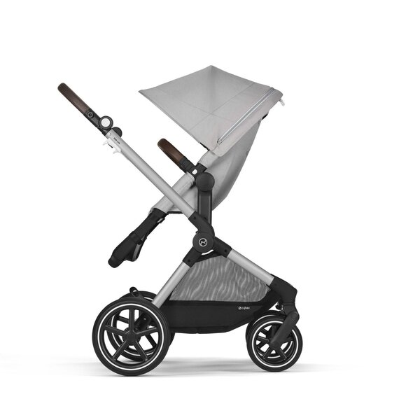 Cybex Eos Lux 2in1 коляска Lava Grey, silver frame - Cybex