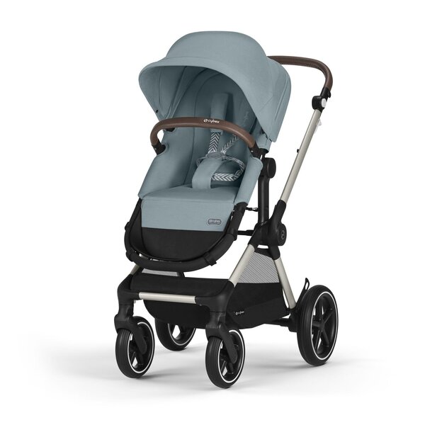 Cybex Eos Lux 2in1 коляска Sky Blue, taupe frame - Cybex