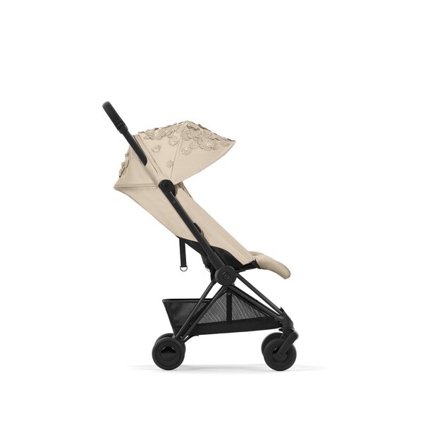 Cybex Coya vežimėlis Simply Flowers Beige, Matt Black frame - Cybex