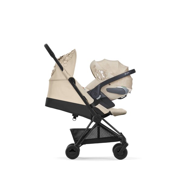 Cybex Coya прогулочная коляска Simply Flowers Beige, Matt Black  frame - Cybex