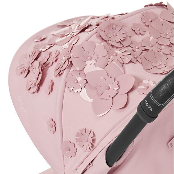 Cybex Coya buggy Simply Flowers Pink, Matt Black frame - Cybex