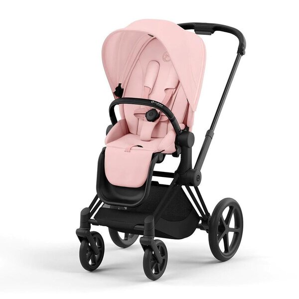 Cybex Priam V4 ratu komplekts Peach Pink, Frame Matt Black - Cybex