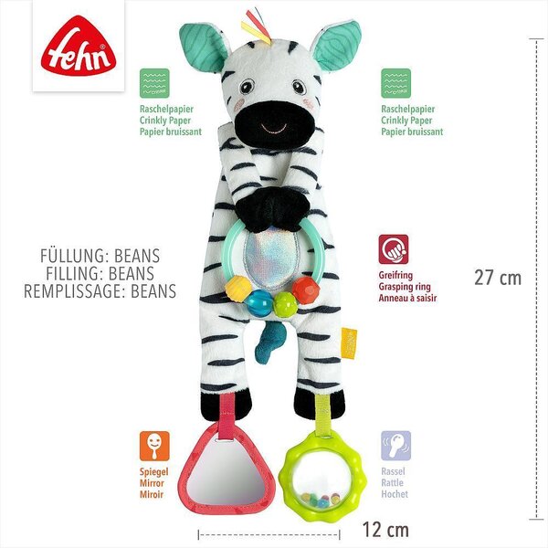 Fehn minkštas žaislas Bean bag Zebra - Fehn