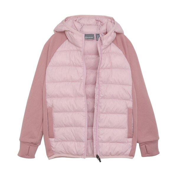 Color Kids Hybrid Fleece Jacket W. Hood - Color Kids