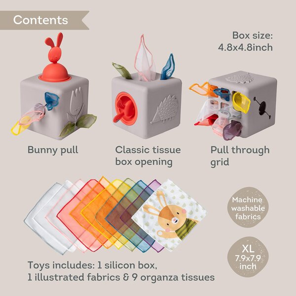 Taf Toys развивающая игрушка Pop Up Tissue Box - Taf Toys