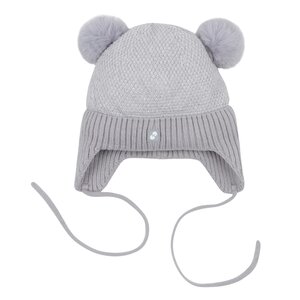 Nordbaby Pompom hat Belle 48/52 Grey - Nordbaby