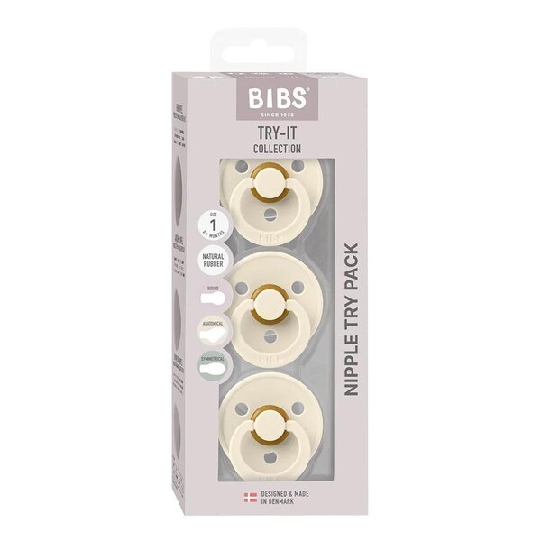 Bibs Try-It Collection Pacifier Set 3-pack - Bibs