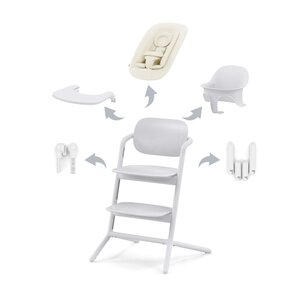 Cybex Lemo 4-in-1 söögitooli komplekt All White - Cybex