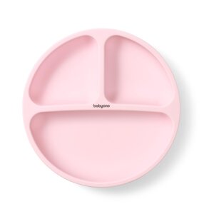 BabyOno šķīvis ar piesūcekni Pink - BabyOno