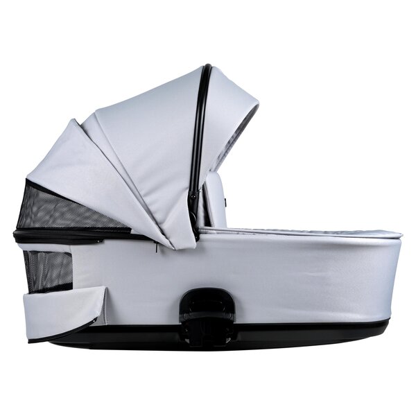 Nordbaby Active Lux vankrikomplekt Gentle Grey, raamiga Chrome Black  - Nordbaby
