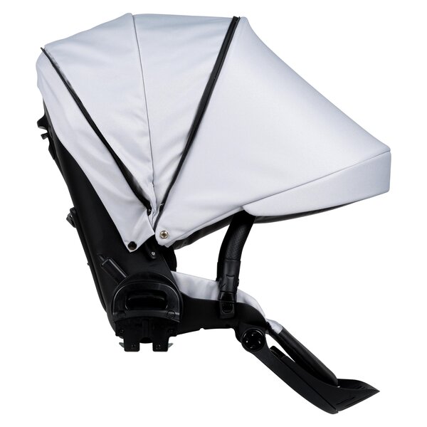 Nordbaby Active Lux vankrikomplekt Gentle Grey, raamiga Chrome Black  - Nordbaby