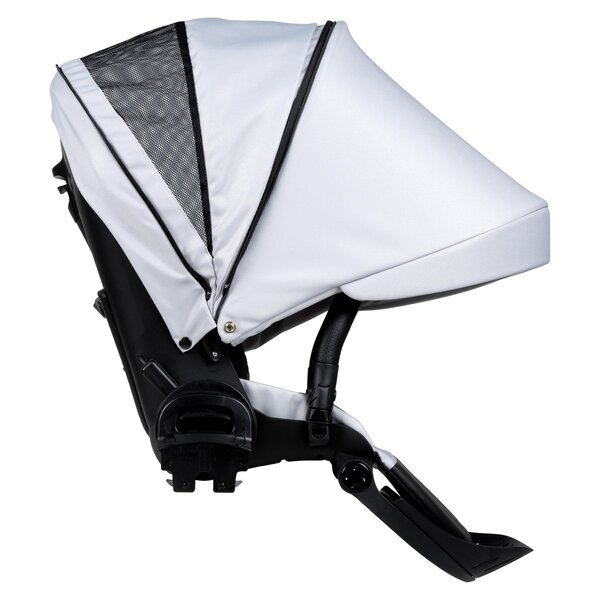 Nordbaby Active Lux vankrikomplekt Gentle Grey, raamiga Chrome Black  - Nordbaby