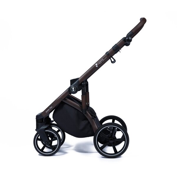 Nordbaby Active Plus stroller set Brilliant Black, Onyx Dark Brown - Nordbaby