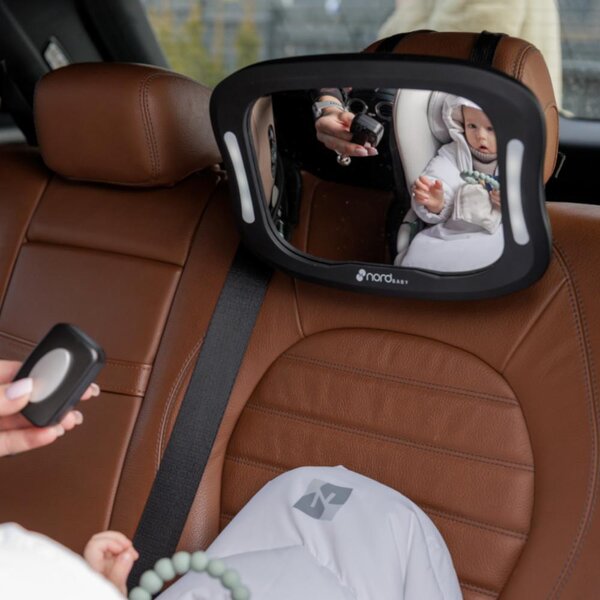 Nordbaby Back seat mirror with LED - Nordbaby