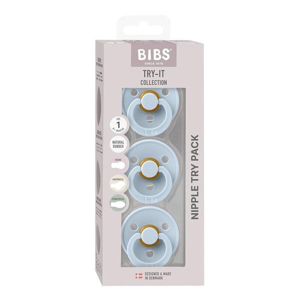 Bibs Try-It Collection Pacifier Set 3-pack - Bibs
