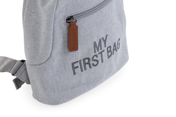 Childhome Kids my first backpack canvas Grey - Childhome