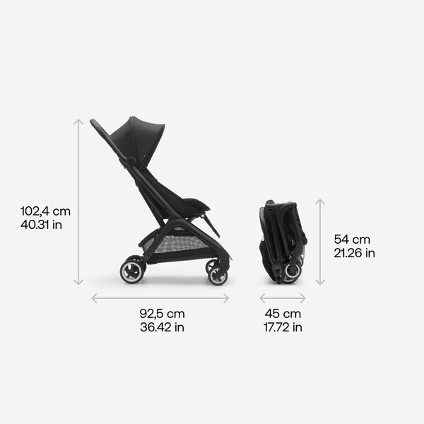 Bugaboo Butterfly complete buggy Black/Dark Cherry - Bugaboo