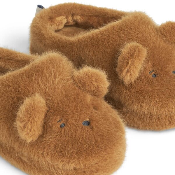 Liewood Aviaja Bear Slippers 24/25 Golden caramel - Liewood