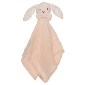 Teddykompaniet Diinglisar, Blankie, Rabbit, Muslin Baby pink - Teddykompaniet