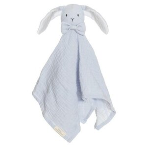 Teddykompaniet muslin комфортер Rabbit 40x40cm, baby blue - Teddykompaniet