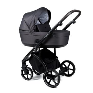 Nordbaby Active Plus kомплект коляски Metal Grey, Onyx Dark Brown - Nordbaby