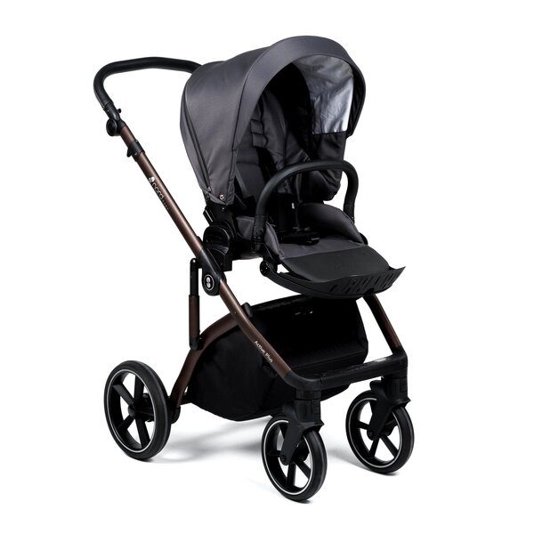 Nordbaby Active Plus stroller set Metal Grey, Bronze Black - Nordbaby