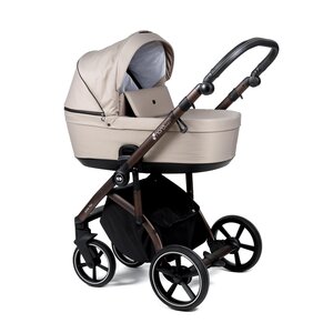 Nordbaby Active Plus kомплект коляски Mushroom Beige, Bronze Black - Nordbaby