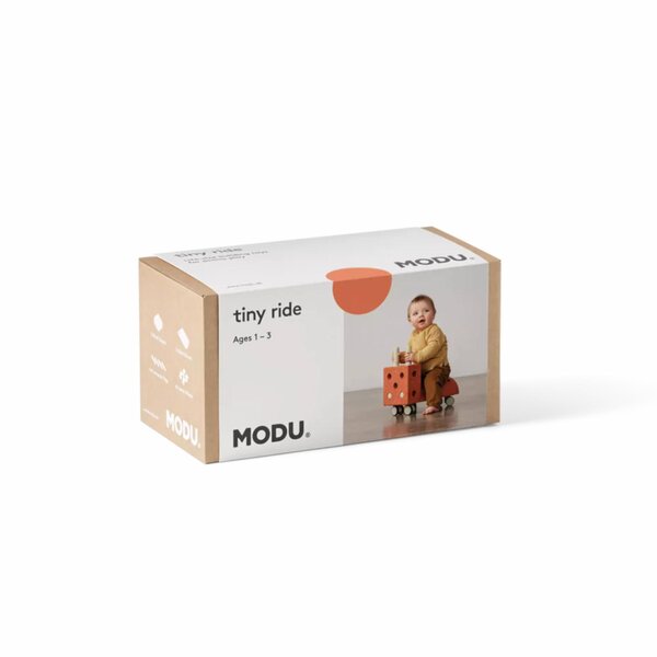 Modu развивающая игрушка Tiny Ride,Burnt Orange/Dusty Green - Modu