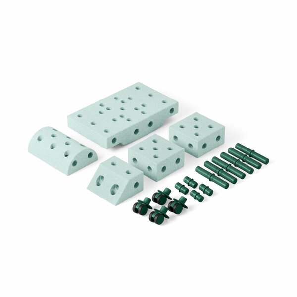 Modu building blocks Explorer Set,Ocean Mint/Forest Green - Modu