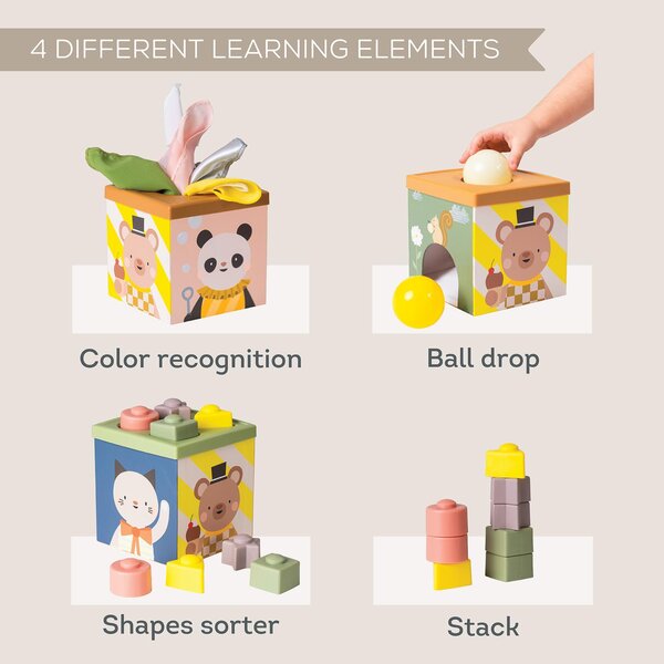 Taf Toys tegeluskuubik Play & discover  - Taf Toys