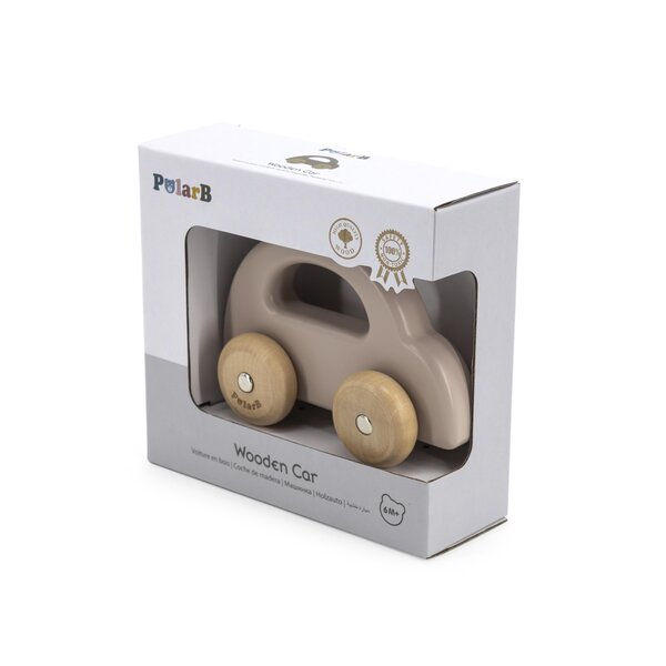 PolarB Wooden Car - Light Brown - PolarB