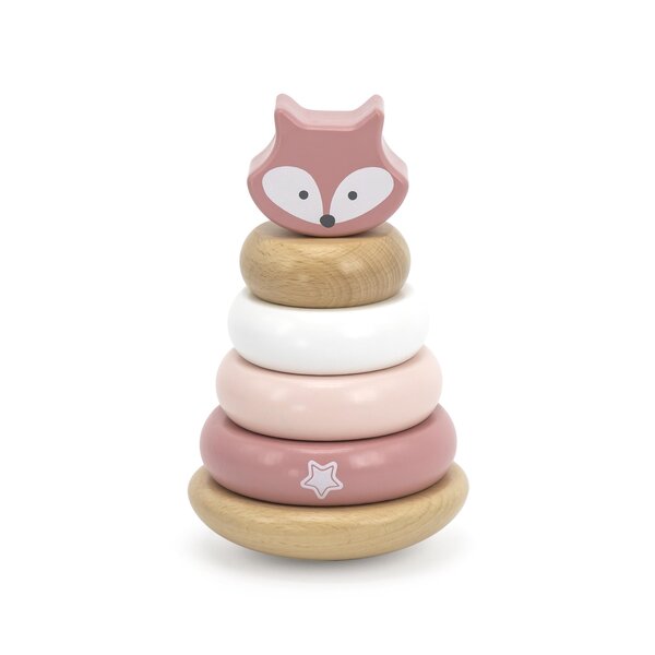 PolarB деревянная игрушка Pull Along and Stacking Set - Fox - PolarB