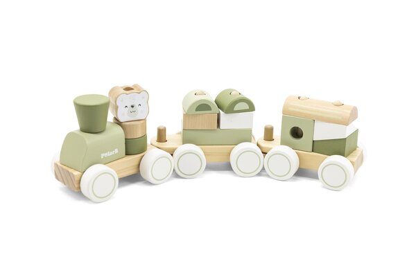 PolarB деревянная игрушка Stacking Train - Green - PolarB