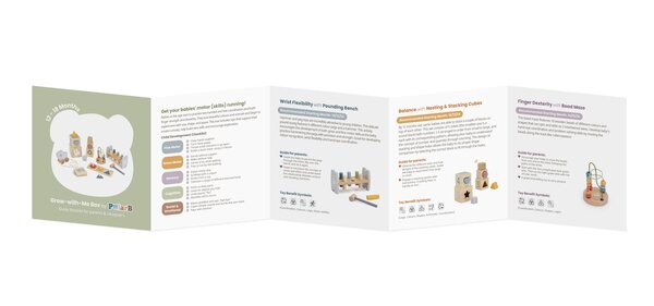 PolarB puidust motoorika mänguasjade komplekt 12-18 kuud - PolarB