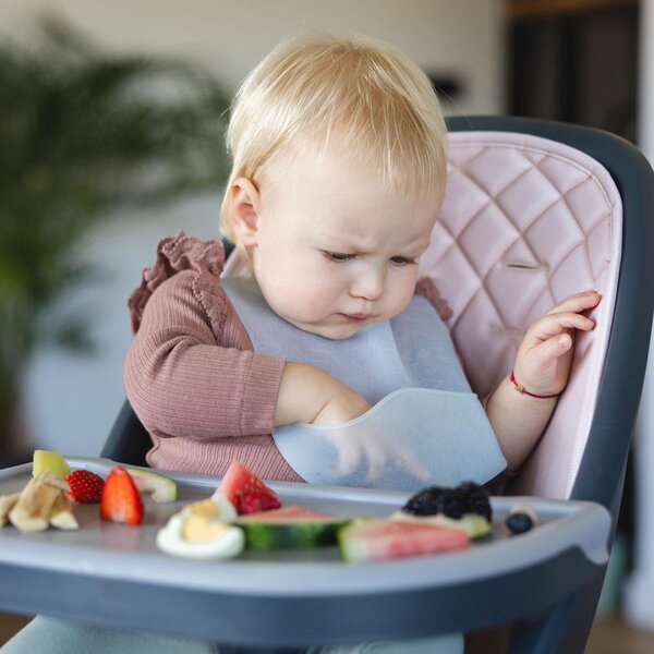 BabyOno Silicone bib -ultrathin Blue - BabyOno