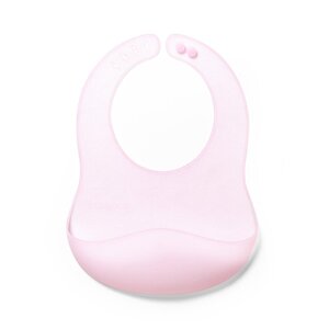 BabyOno Silicone bib -ultrathin Pink - BabyOno