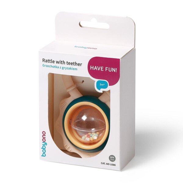 BabyOno närimisrõngas kõristiga - BabyOno