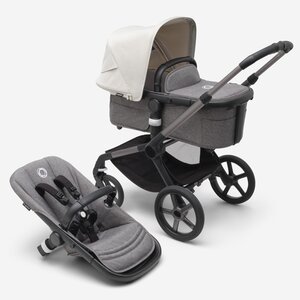 Bugaboo Fox 5 kомплект коляски Graphite/Grey Melange, Misty White - Bugaboo