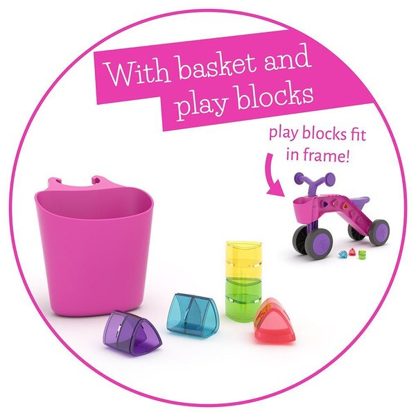 Chillafish ItsiBitsi Blocks balance bike Fushia - Chillafish