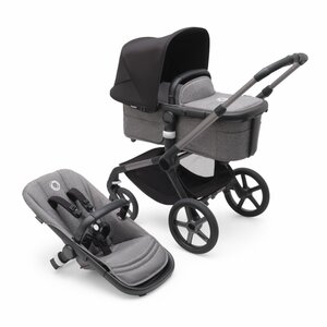 Bugaboo Fox 5 kомплект коляски Graphite/Grey Melange, Midnight Black - Bugaboo