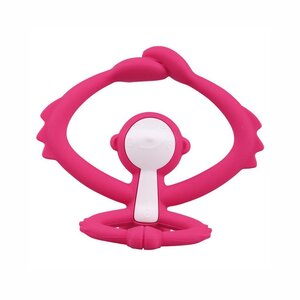 Mombella Monkey Teether Dark Pink - Mombella